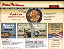 Tablet Screenshot of cookware.manpans.com